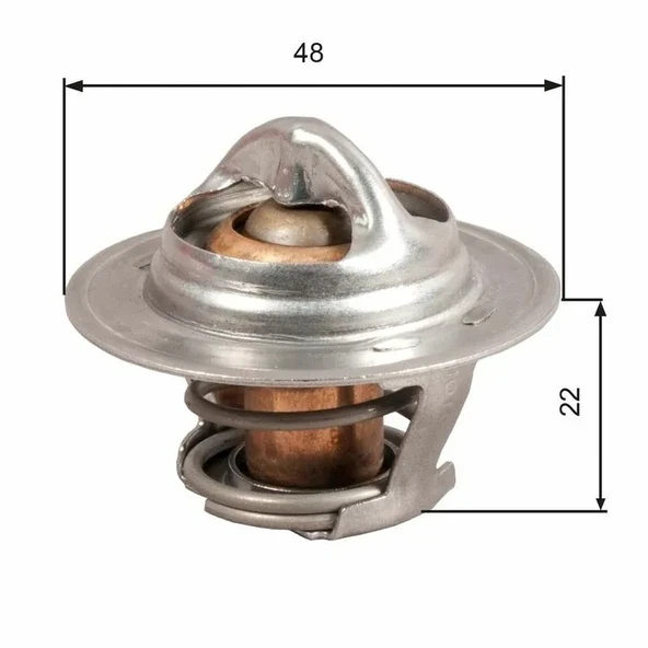 TERMOSTAT KALOS AVEO 1.4 8V CORSA B ASTRA F 1.4-1.6 8V