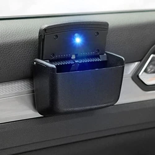 Araç İçi Işıklı Kapaklı Oto Küllük Klipsli - 8