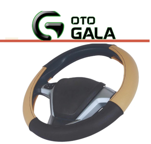 DİREKSİYON KILIFI GEÇMELİ MİNİBUS 42 CM 4 PARÇA SİYAH-KAHVERENGİ - 2