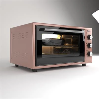 Ferre 45630 45 Litre 6 Program Turbo Mini Fırın - Rose
