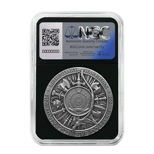 AgaKulche Büyük İskender Altın Kaplama NGC Sertifikalı Gümüş Sikke Coin - 2