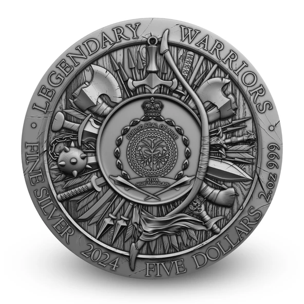 AgaKulche Geronimo Altın Kaplama NGC Sertifikalı Gümüş Sikke Coin - 4