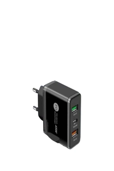 45W 2USB+1PD Girişli Hızlı Şarj Adaptörü - 2