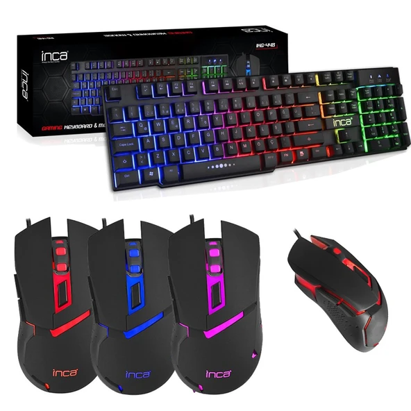 Inca IKG-448 Gaming Oyuncu Klavye Mouse Seti