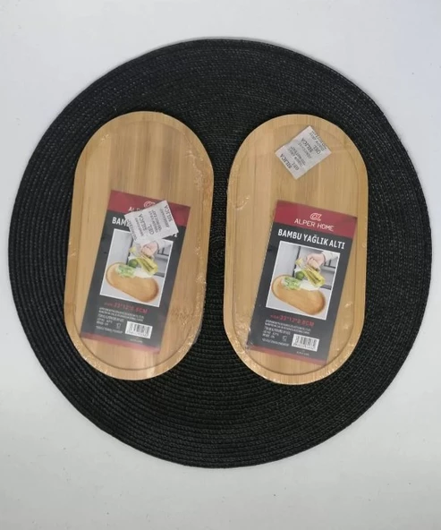 ALP 0033 YAĞDANLIK ALTI BAMBU 23X12 CM 1X24