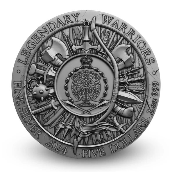 AgaKulche Spartacus Savaşçı Altın Kaplama Gümüş Sikke Coin - Resim 2