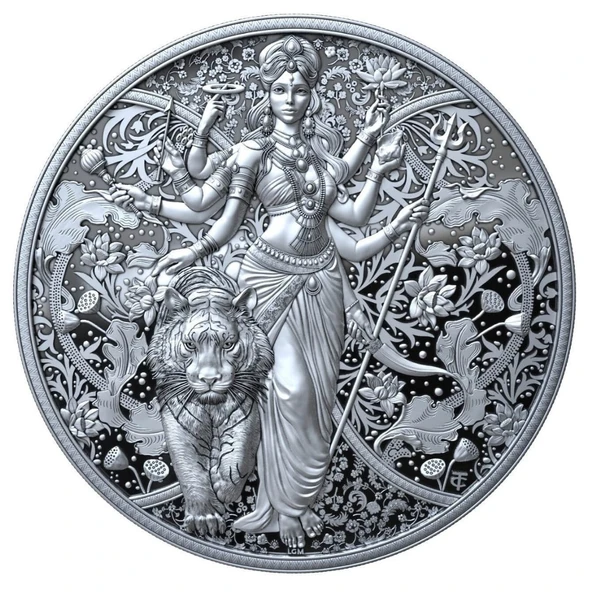 AgaKulche Durga Kamerun 2025 Gümüş Sikke Coin