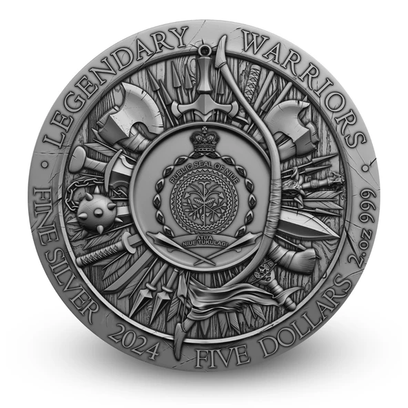 AgaKulche Cengiz Han Altın Kaplama Gümüş Sikke Coin - Resim 2