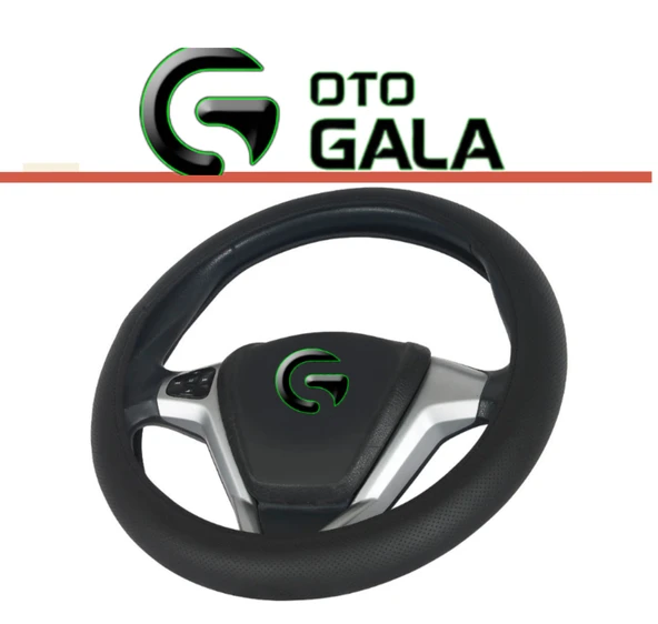 DİREKSİYON KILIFI GEÇMELİ MİNİBUS 42 CM NOKTALI SİYAH - 2