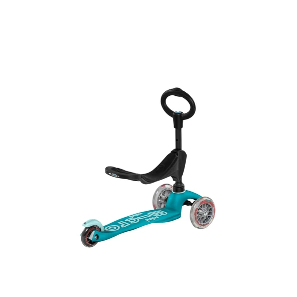 Micro Mini 3in1 Deluxe 3 Tekerlekli Scooter Aqua  Turkuaz 1+ Yaş - 8