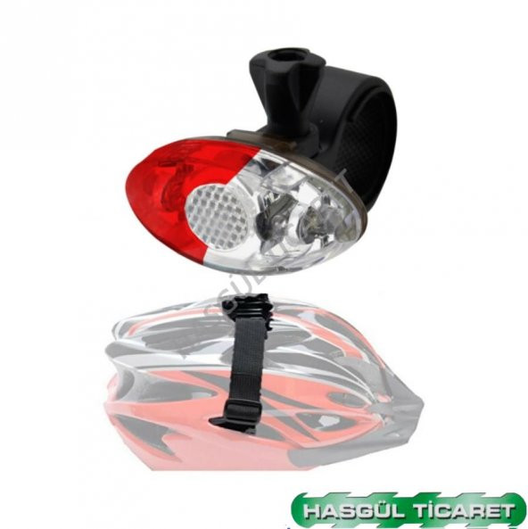 Hsgl Bisiklet Scooter Spor ve Kask icin Mavi Kırmızı Çakarlı ışık - 3