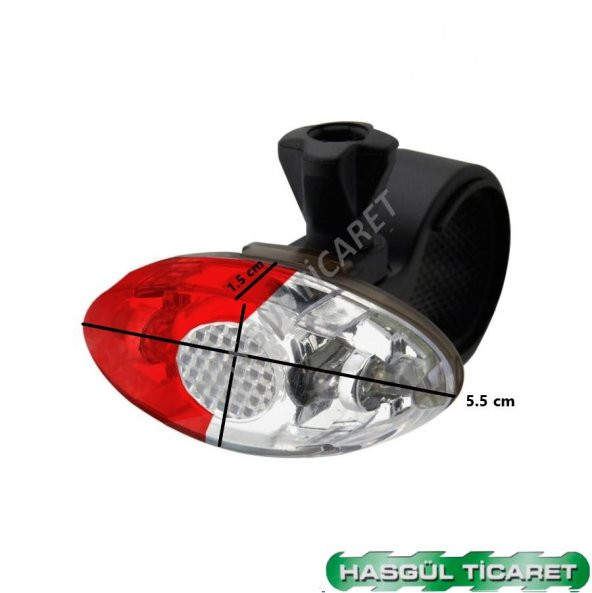 Hsgl Bisiklet Scooter Spor ve Kask icin Mavi Kırmızı Çakarlı ışık - 4