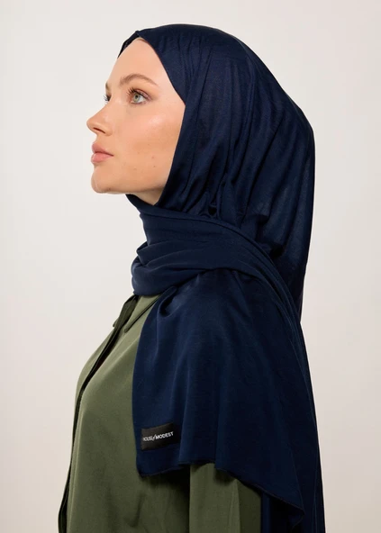 Tesettür Şal - Bone - Lacivert - 4