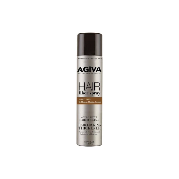 Agiva Fiber Kahve Saç Spreyi 144 ml