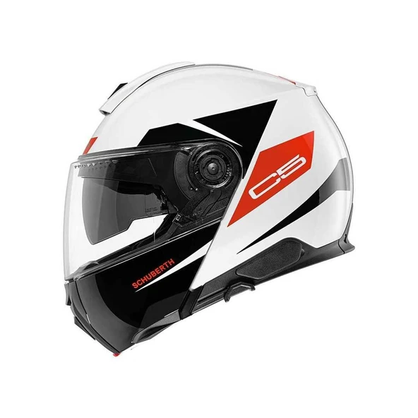 SCHUBERTH C5 ECLIPSE RED ÇENE AÇILIR MOTOSİKLET KASKI - 5