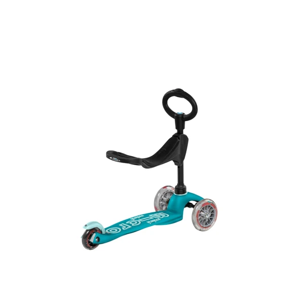 Micro Mini 3in1 Deluxe 3 Tekerlekli Scooter Aqua  Turkuaz 1+ Yaş - 9
