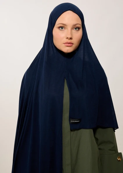 HOUSE OF MODEST- LACİVERT PENYE BONE ŞAL - 5