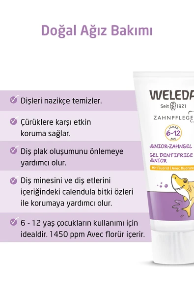 Weleda Bebek ve Çocuklar için Organik Florürlü Diş Macunu 50ml (0-6 Yaş) - 2