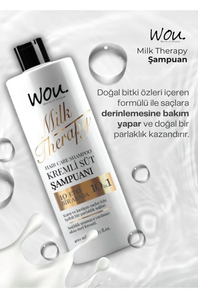WOU MİLK THERAPY ŞAMPUAN 400 ML - Resim 2