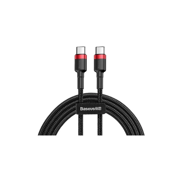 Baseus Cafule Pd 2.0 60W 3A 1m. Type-C Kablo Siyah Gri ürün görseli