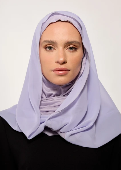 Eşarp - Şifonlu Şal - Gri ürün görseli