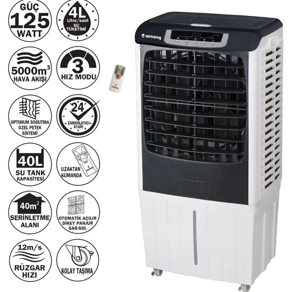 Airking Climax B-1240 Uzaktan Kumandalı Hava Soğutucu