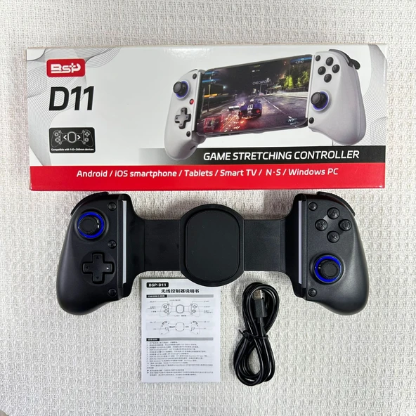 Ozmik BSP D11 Gamepad tetik Soğutma Oyun Denetleyicisi joystick PS Android IOS Siyah - 3