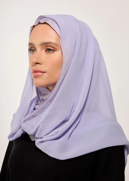 Eşarp - Şifonlu Şal - Gri - Resim 2