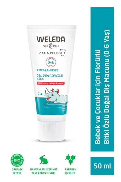 Weleda Çocuklar için Florürlü Bitki Özlü Doğal Diş Macunu 50ml (6-12 Yaş)