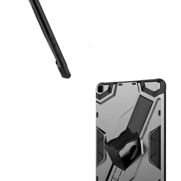 Galaxy Tab A 8.0 (2019) T290 Kılıf Defens Standlı Ultra Koruma Armor Zırh Silikon - 7