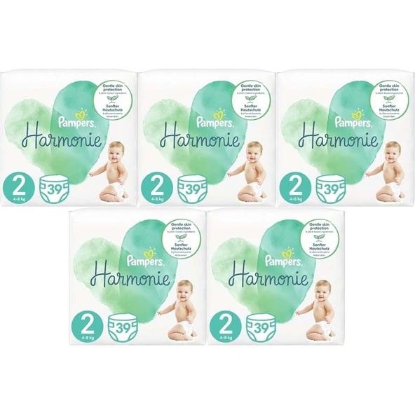 Prima Pampers Harmonie Bebek Bezi Beden:2 (4-8KG) Mini 195 Adet Mega Ultra Fırsat Pk ürün görseli
