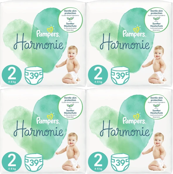 Prima Pampers Harmonie Bebek Bezi Beden:2 (4-8KG) Mini 156 Adet Avantaj Ultra Fırsat Pk