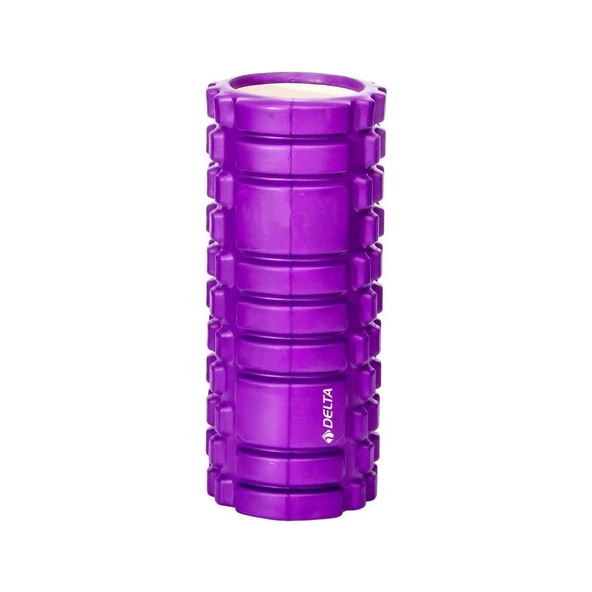 dELTA Yüksek Yoğunlukta Orta Sert Deluxe Foam Roller Masaj Köpüğü Pilates Masaj Rulosu MOR