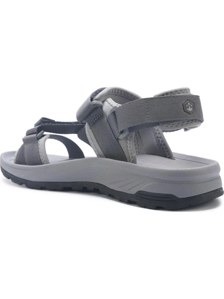 LUMBERJACK MUNA 5FX GRİ ÇIRTLI AANTOMİK CASUAL SPOR SANDALET - 5