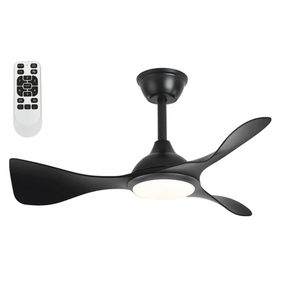 Cata CT-3001 Modern Tavan Vantilatörü Siyah LED Işıklı ve Uzaktan Kumandalı LED Sessiz Motor Şık Tasarım 3 Renk Moduyl