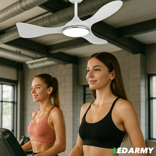 Cata CT-3001 Modern Tavan Vantilatörü Siyah LED Işıklı ve Uzaktan Kumandalı LED Sessiz Motor Şık Tasarım 3 Renk Moduyl - 3