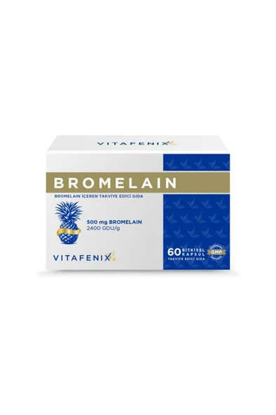 Vitafenix Bromelain 500 mg 60 Kapsül - SKT:04/2027