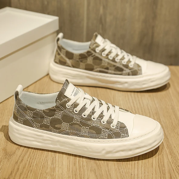 Erkek Günlük Kullanım Sneaker Ayakkabı (Bej)