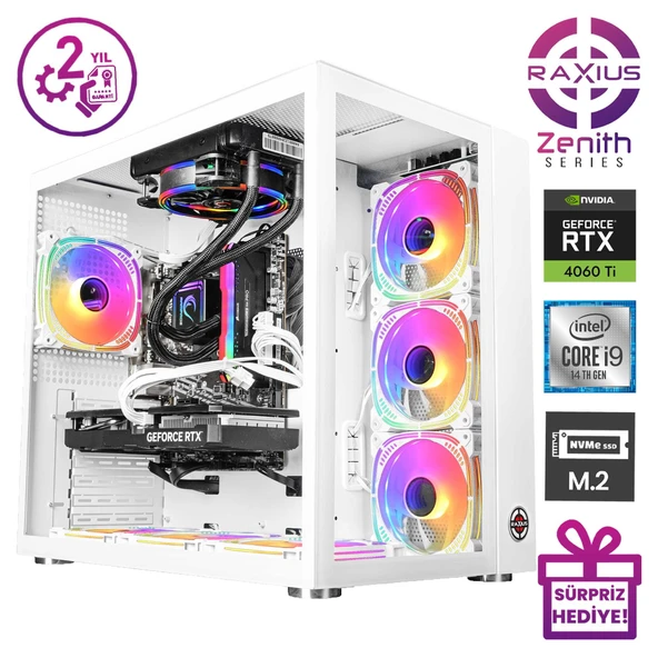 RaXius Zenith Z2 i9 4060TI-149KF013 i9-14900KF 32GB 1TBSSD RTX4060Ti W11P Gaming Masaüstü Bilgisayar - 2