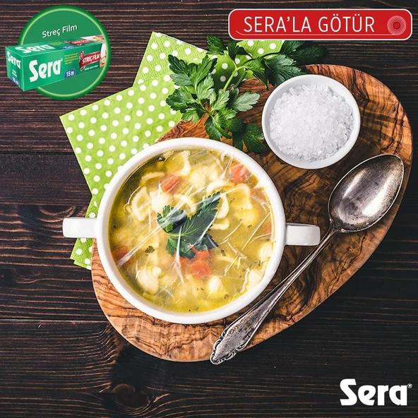 Sera Streç Film 30 Cm x 165 Mt 8 Micron x 9 Paket - Resim 3
