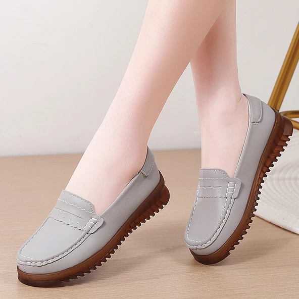 Kadın Günlük Loafer Ayakkabı (Gri)