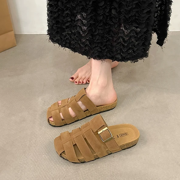 Kadın Platform Loafer Ayakkabı (Kestane Rengi)