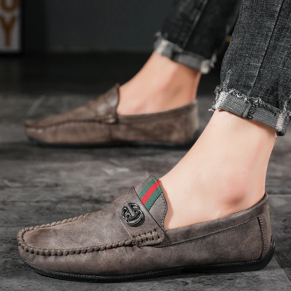 Erkek Loafer Ayakkabı (Gri)