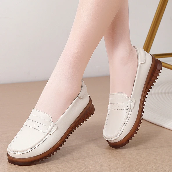 Kadın Günlük Loafer Ayakkabı (Bej)