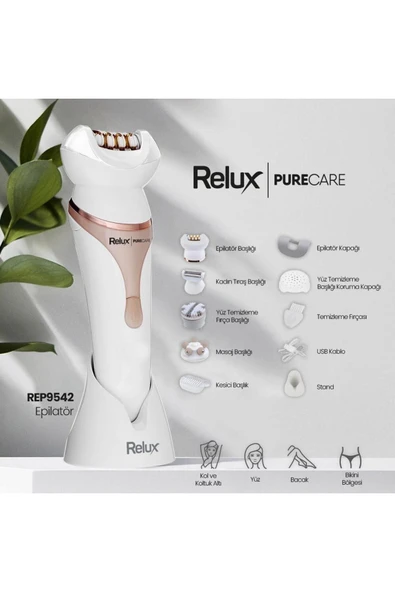 Relux REP9542 PureCare Islak Kuru Şarjlı Epilasyon Aleti - 7