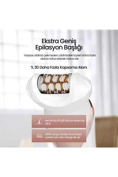 Relux REP9542 PureCare Islak Kuru Şarjlı Epilasyon Aleti - 2