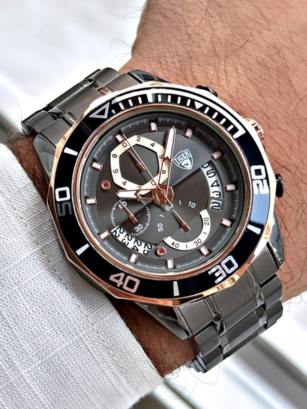 TI-613F TIGER ÇELİK ERKEK SAATİ ürün görseli