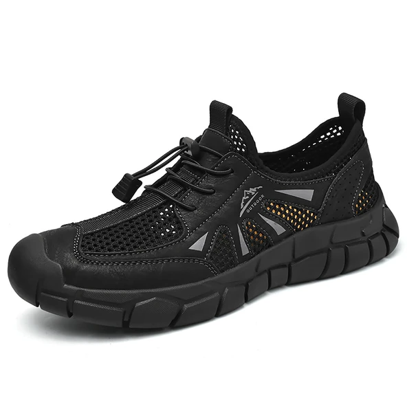 Erkek Outdoor Örme Spor Ayakkabı (Siyah)