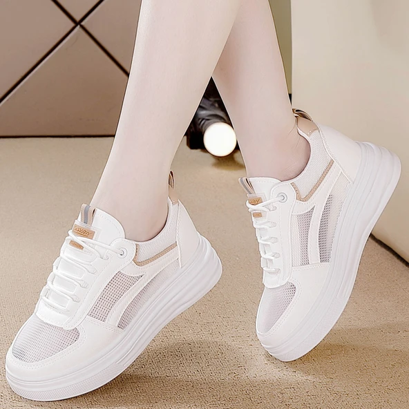 Kadın Günlük Düz Topuklu Ayakkabı (Haki) - Resim 2