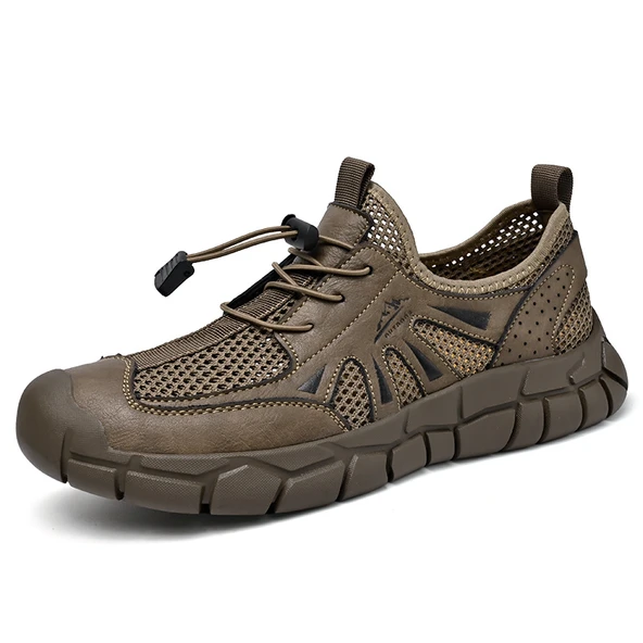 Erkek Outdoor Örme Spor Ayakkabı (Haki)